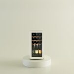 Cecotec Weinkühlschrank 18 Flaschen Retro Bolero Grandsommelier Origin 18 Hit Beige. Beige mit LED-Steuerung, Temp. 5-20ºC, Kompressor, NoFrost, Holzregale, Innenbeleuchtung, Belüftung