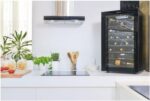Candy DiVino CWC 150 EM/NF Weinkeller, 41 Flaschen, 39 dB, APP hOn, Vivino Technologie, Monozone, Schwarz, HxBxT 84,5x49x55 cm [Energieklasse G]