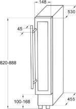 Amica Weintemperierschrank freistehend 7‑Flaschen‑Kapazität Kompressortechnik VinoOptima System UV‑Schutz Rauchglastür 5–20°C – weinkuehlschrank freistehend(unterbaufähig) Schwarz