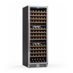 Klarstein Weinkühlschrank, 1 Zonen Getränkekühlschrank, Kleiner Einbau-Weinschrank Schmal, 20L Wein-Kühlschrank mit Glastür, Indoor/Outdoor Flaschenkühlschrank, Wine Fridge 5-22°C, 7 Flaschen