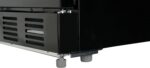 METRO Professional Getränkekühlschrank GSC4280B, Metall/Glas, 280 L, belüftete Kühlung, 210 W, mit Schloss, Schwarz