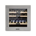 Klarstein Einbau-Weinkühlschrank, 1 Zonen Getränkekühlschrank Klein, Kleiner Weinschrank 51L, Wein-Kühlschrank Klein mit Glastür, Indoor/Outdoor Flaschenkühlschrank, Wine Fridge 24 Flaschen