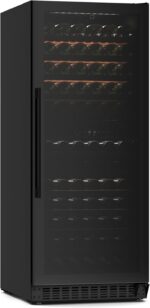 Klarstein Velaire Weinkühlschrank 2 Zonen - 122 Flaschen, 5-22°C, Touch, LED, UV-Schutz, Einbau & Freistehend, leise, Weinklimaschrank, Holzregale