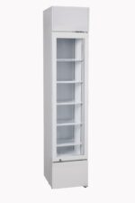 METRO Professional Getränkekühlschrank GSC4280B, Metall/Glas, 280 L, belüftete Kühlung, 210 W, mit Schloss, Schwarz