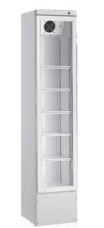 METRO Professional Getränkekühlschrank GSC4280B, Metall/Glas, 280 L, belüftete Kühlung, 210 W, mit Schloss, Schwarz