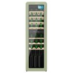 Cecotec Weinkühlschrank 18 Flaschen Retro Bolero Grandsommelier Origin 18 Hit Beige. Beige mit LED-Steuerung, Temp. 5-20ºC, Kompressor, NoFrost, Holzregale, Innenbeleuchtung, Belüftung