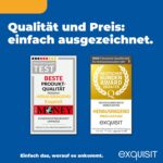 Exquisit Weinkühlschrank 2 Zonen, Platz für 78 Flaschen, 194 Liter, Umluftventilator, 9 Holzablagen, Digitale Temperaturanzeige, WS2-78-GTE-160G schwarz