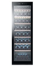 Haier Weinkühlschrank klein 50 SERIE 7 HWS42GDAU1 I 42 Flaschen Weinklimaschrank I Neue Technologie für perfekte Lagerung I Weinkühlschrank 2 Zonen, UV-Glastür & Holzregale I Wi-Fi I Wine fridge