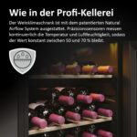 Haier Weinkühlschrank 50 SERIE 3 HWS34GGH1 I Weinklimaschrank für 34 Flaschen I Moderner Wine Fridge mit UV-Glastür & 5 Holzregalen I Wine Cooler mit Wi-Fi & Touch-Display I Vibrationsarme Lagerung