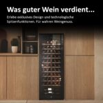 Haier Weinkühlschrank 50 SERIE 3 HWS58GGH1 I Weinklimaschrank für 58 Flaschen I Moderner Wine Fridge mit UV-Glastür & 10 Holzregalen I Wine Cooler mit Wi-Fi & Touch-Display I Vibrationsarme Lagerung