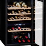 Wolkenstein WTS49DW | Stand Weinkühlschrank | Vinothek | 2 Temperaturzonen | Platz für 49 Flaschen | Touch Control Display | Schwarz | 86 x 48 cm