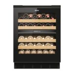 Haier Weinkühlschrank klein 50 SERIE 7 HWS42GDAU1 I 42 Flaschen Weinklimaschrank I Neue Technologie für perfekte Lagerung I Weinkühlschrank 2 Zonen, UV-Glastür & Holzregale I Wi-Fi I Wine fridge